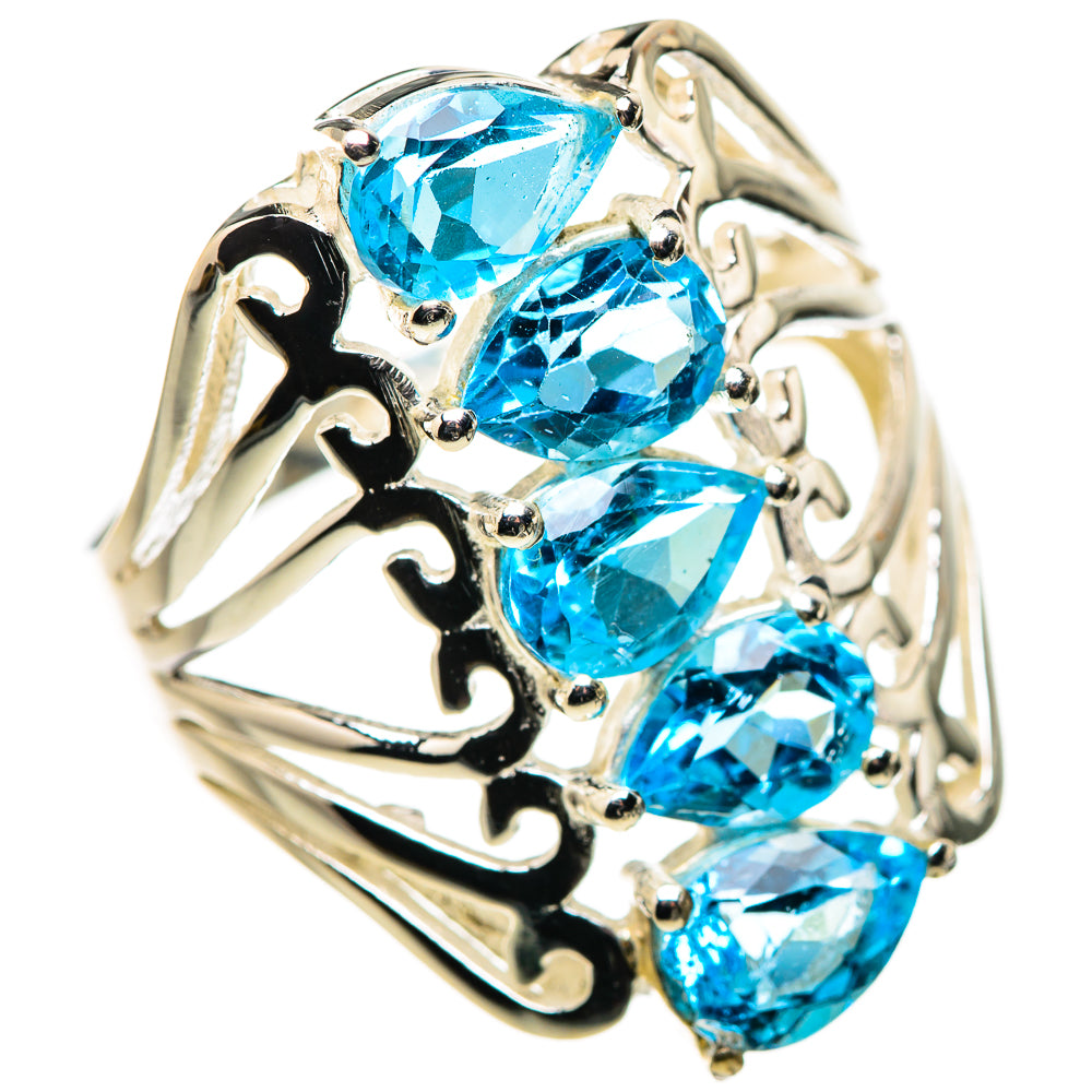 Blue Topaz Ring Size 9 (925 Sterling Silver) RING134575