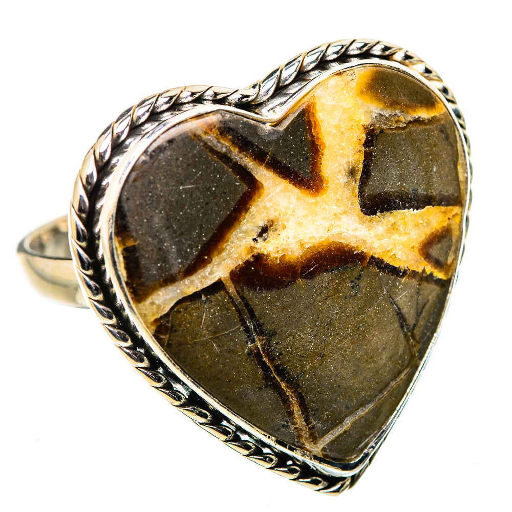 Septarian Nodule Ring Size 12.75 (925 Sterling Silver) RING134976