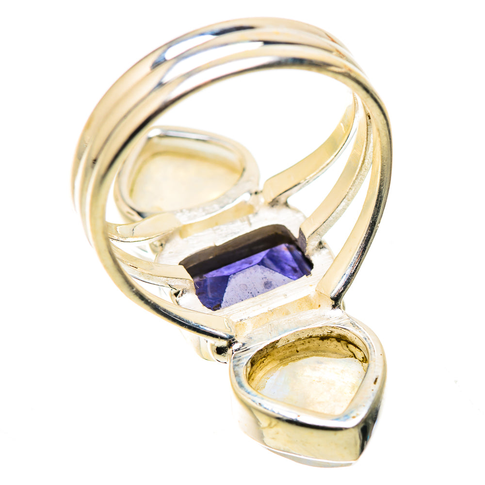 Tanzanite, Rainbow Moonstone Ring Size 6.75 (925 Sterling Silver) RING134889