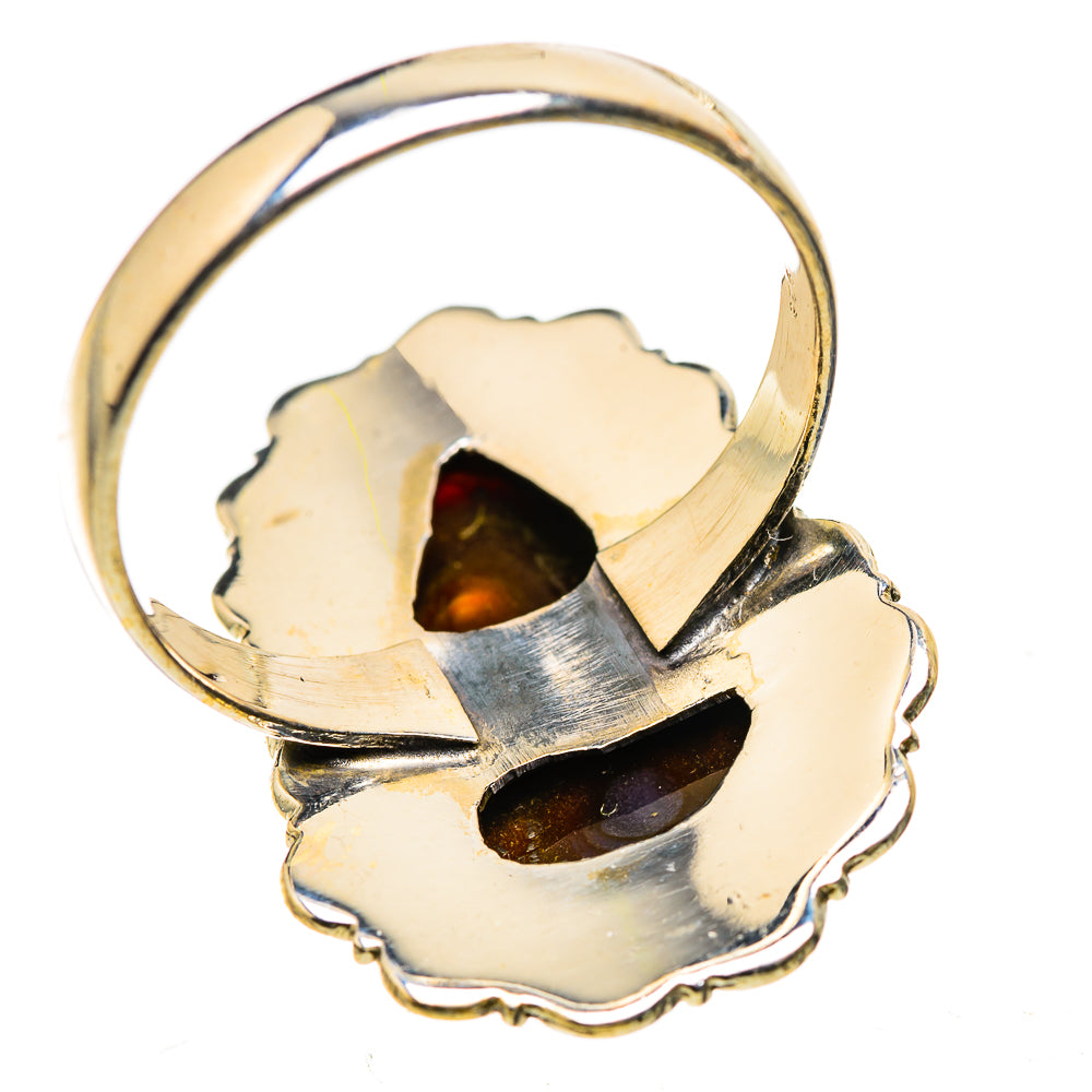 Large Mexican Fire Agate Ring Size 10.5 (925 Sterling Silver) RING136091