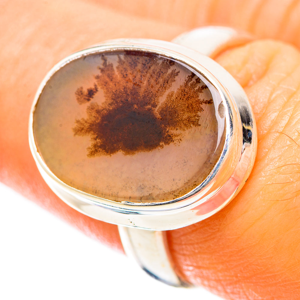 Scenic Dendritic Agate Ring Size 7 (925 Sterling Silver) RING135534