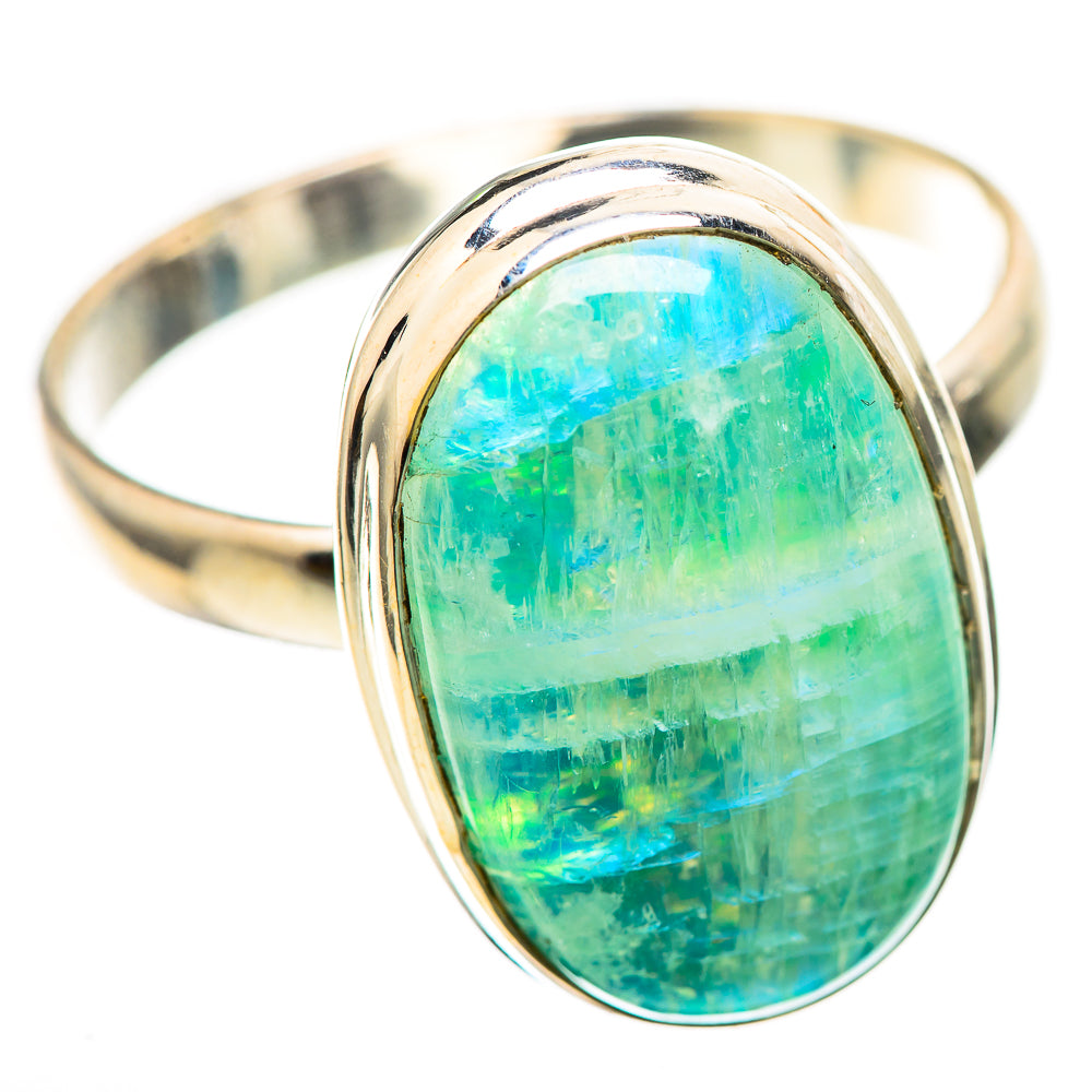 Green Moonstone 925 Sterling Silver Ring Size 12.5 Ana Co R136302
