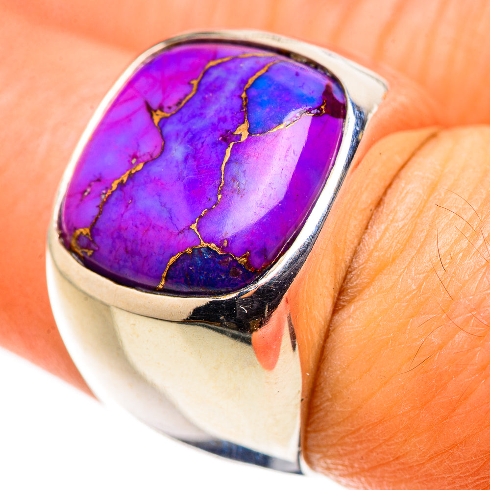 Purple Copper Composite Turquoise Ring Size 6 (925 Sterling Silver) RING134664