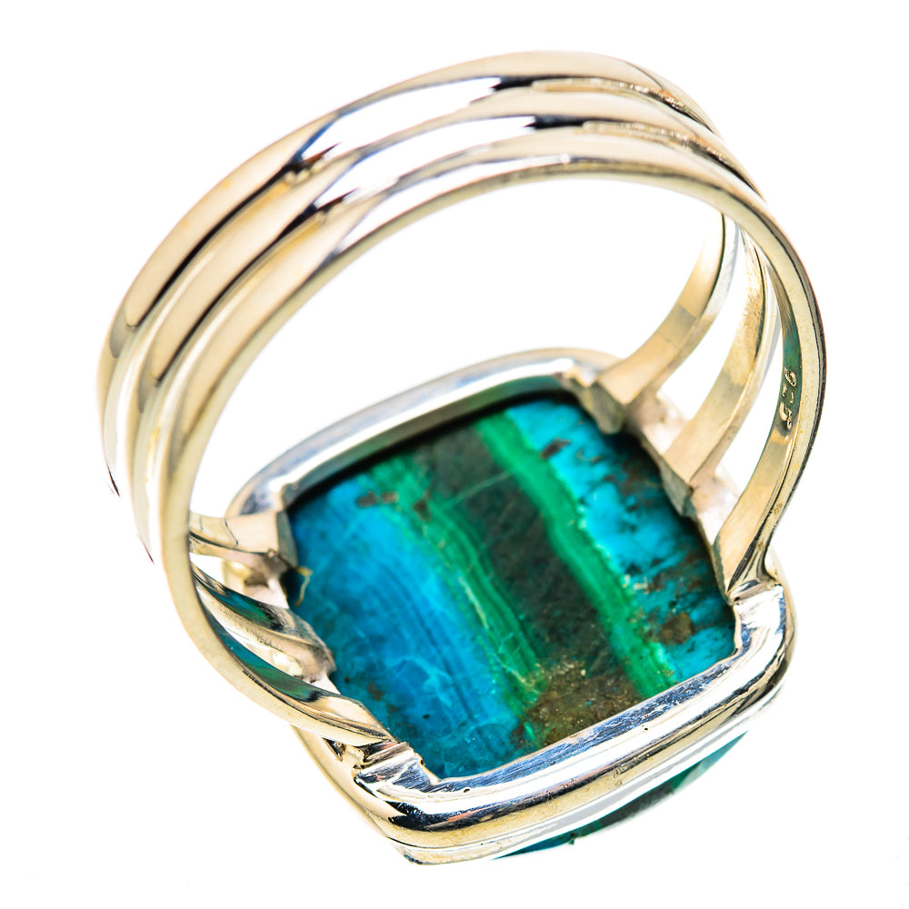 Malachite In Chrysocolla Ring Size 12.5 (925 Sterling Silver) RING135520