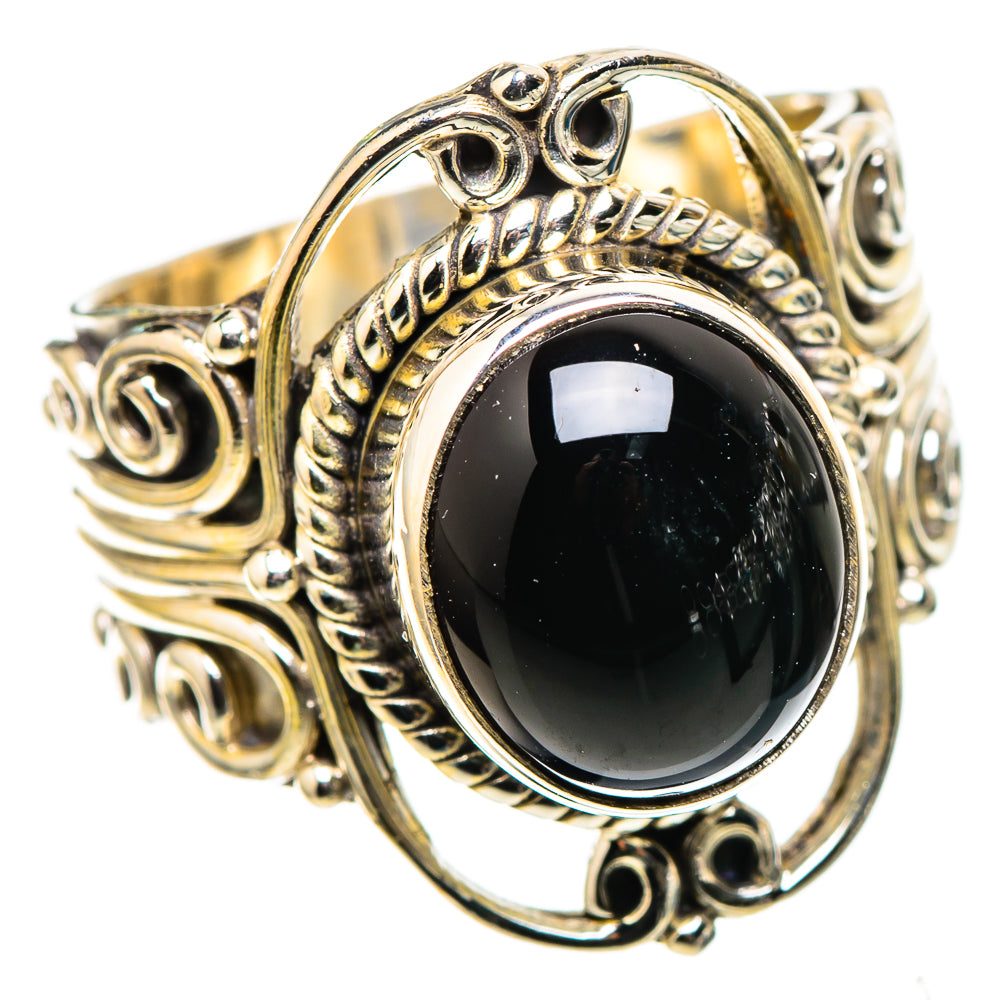 Black Onyx 925 Sterling Silver Ring Size 7.75 (925 Sterling Silver) RING137605