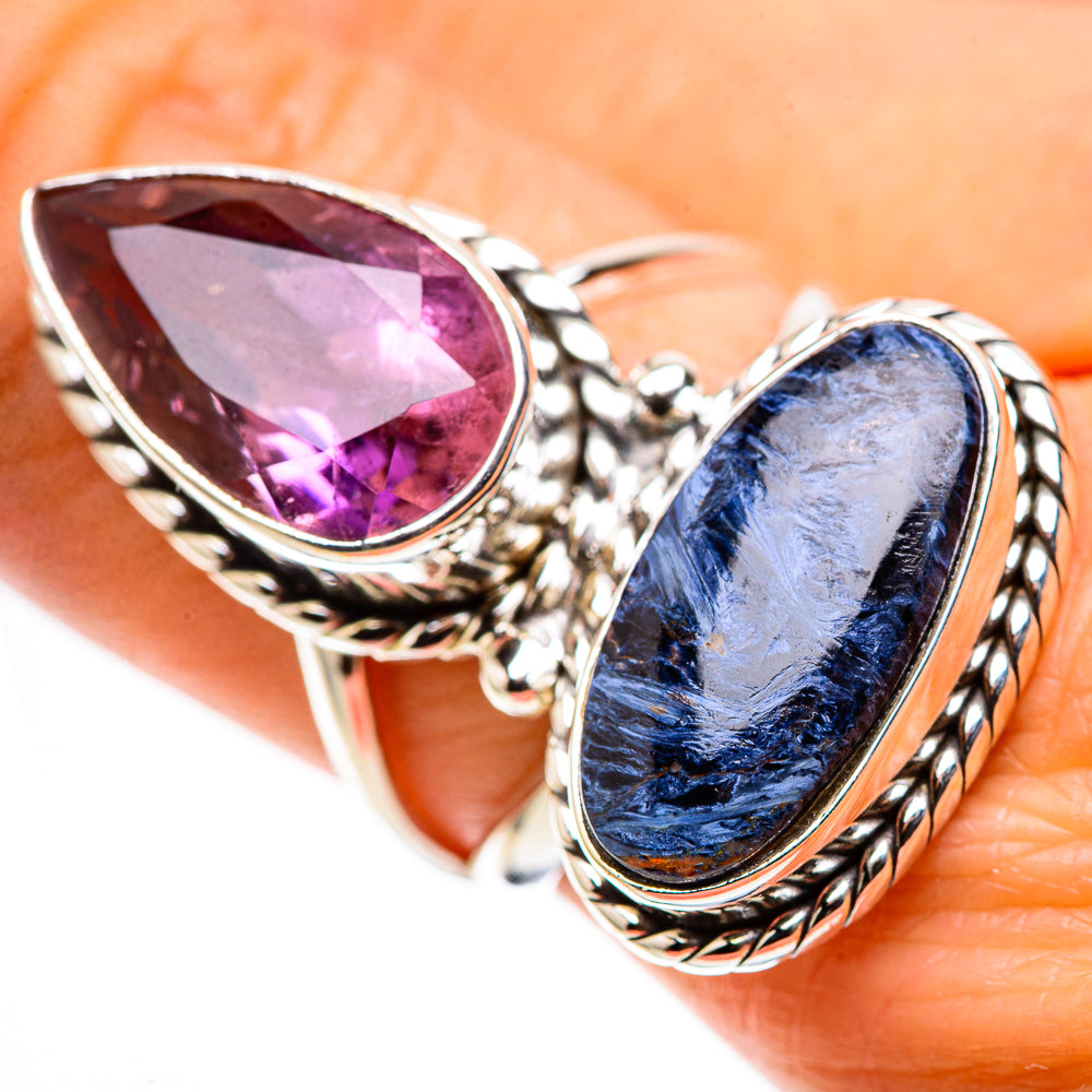 Large Pietersite, Ametrine 925 Sterling Silver Ring Size 7.5 (925 Sterling Silver) RING137765