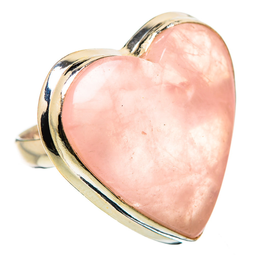 Large Rose Quartz Ring Size 7 (925 Sterling Silver) RING135592
