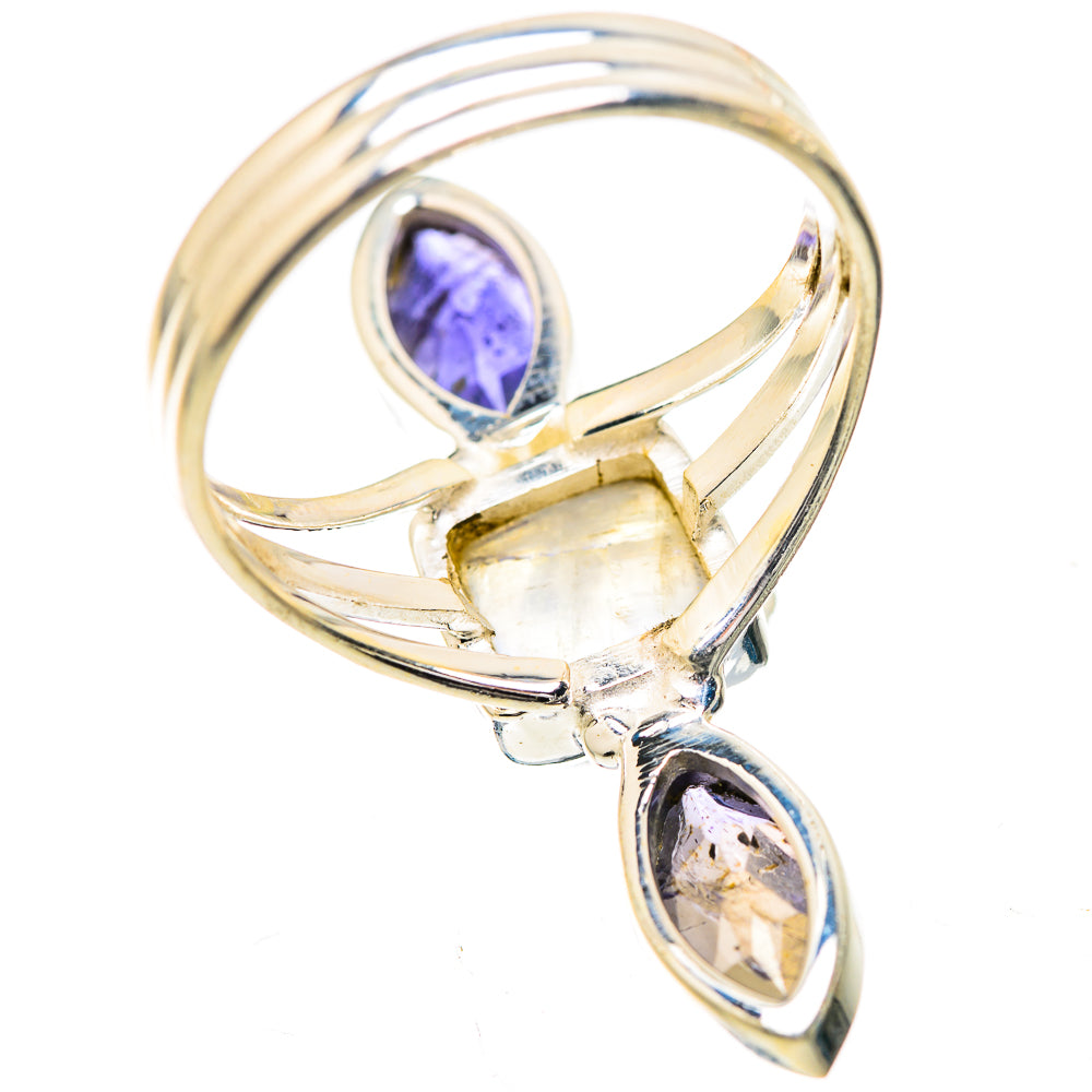 Rainbow Moonstone, Tanzanite Ring Size 9.75 (925 Sterling Silver) RING135828