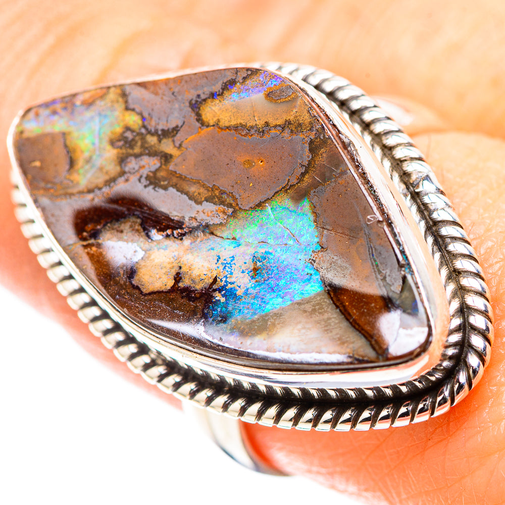 Large Boulder Opal 925 Sterling Silver Ring Size 8.75 (925 Sterling Silver) RING137584