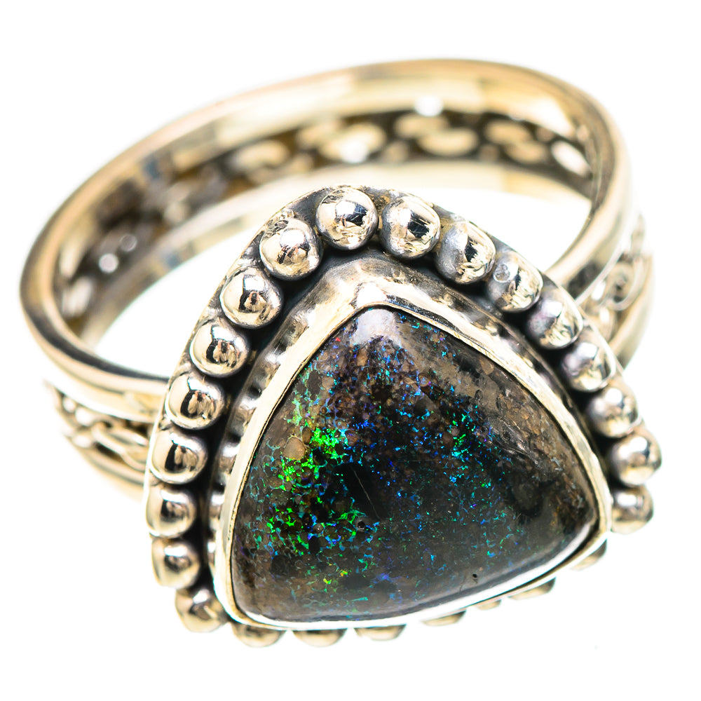 Andamooka Opal Ring Size 6.5 (925 Sterling Silver) RING136987