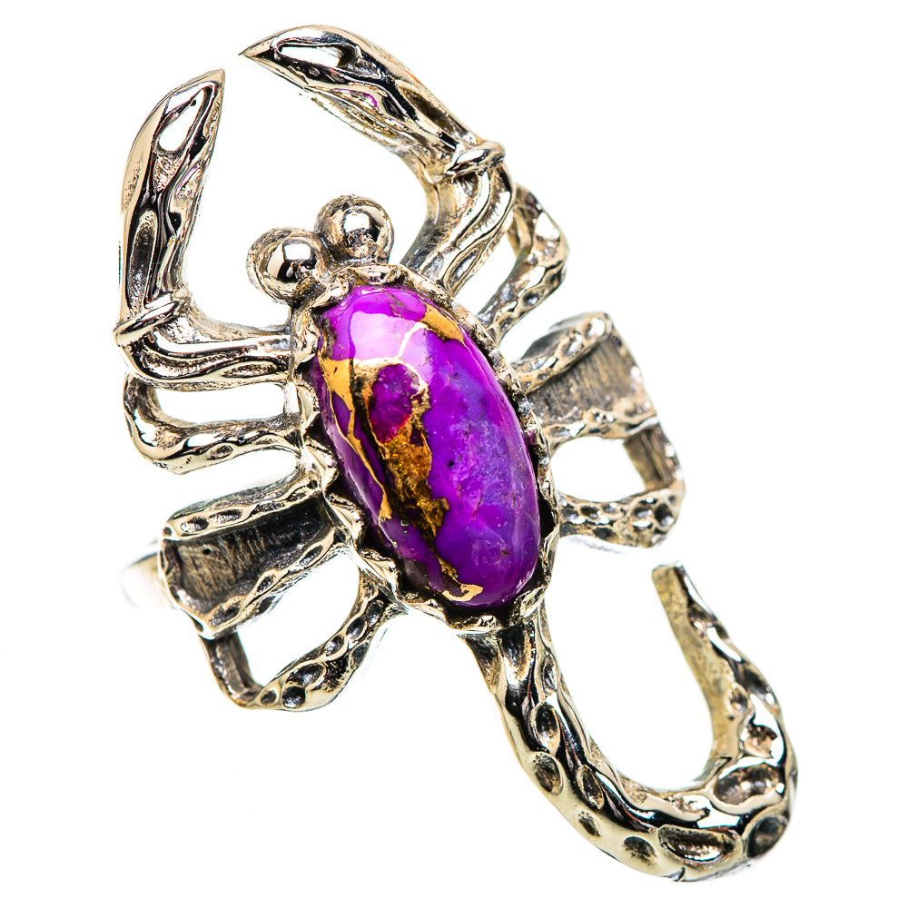Purple Copper Composite Turquoise Ring Size 6.5 (925 Sterling Silver) RING135806