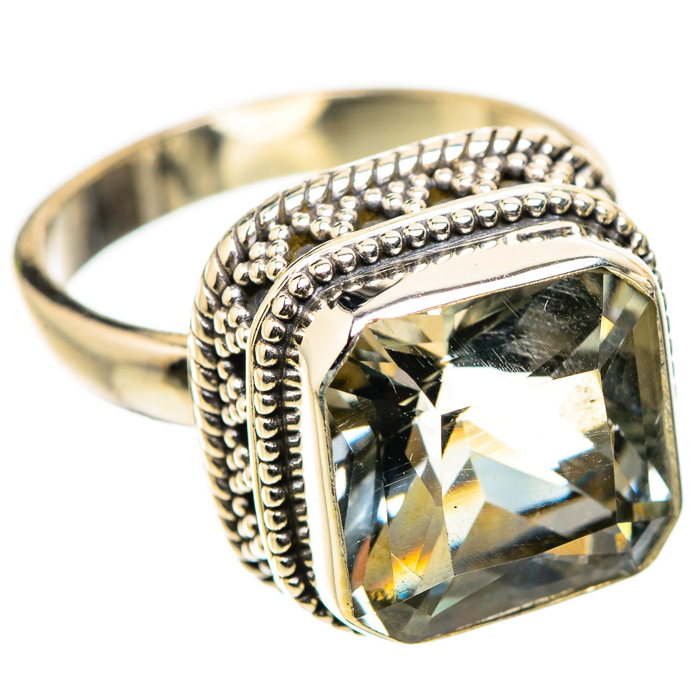 Anasilvercos White Quartz Ring Size 8.5 (925 Sterling Silver)