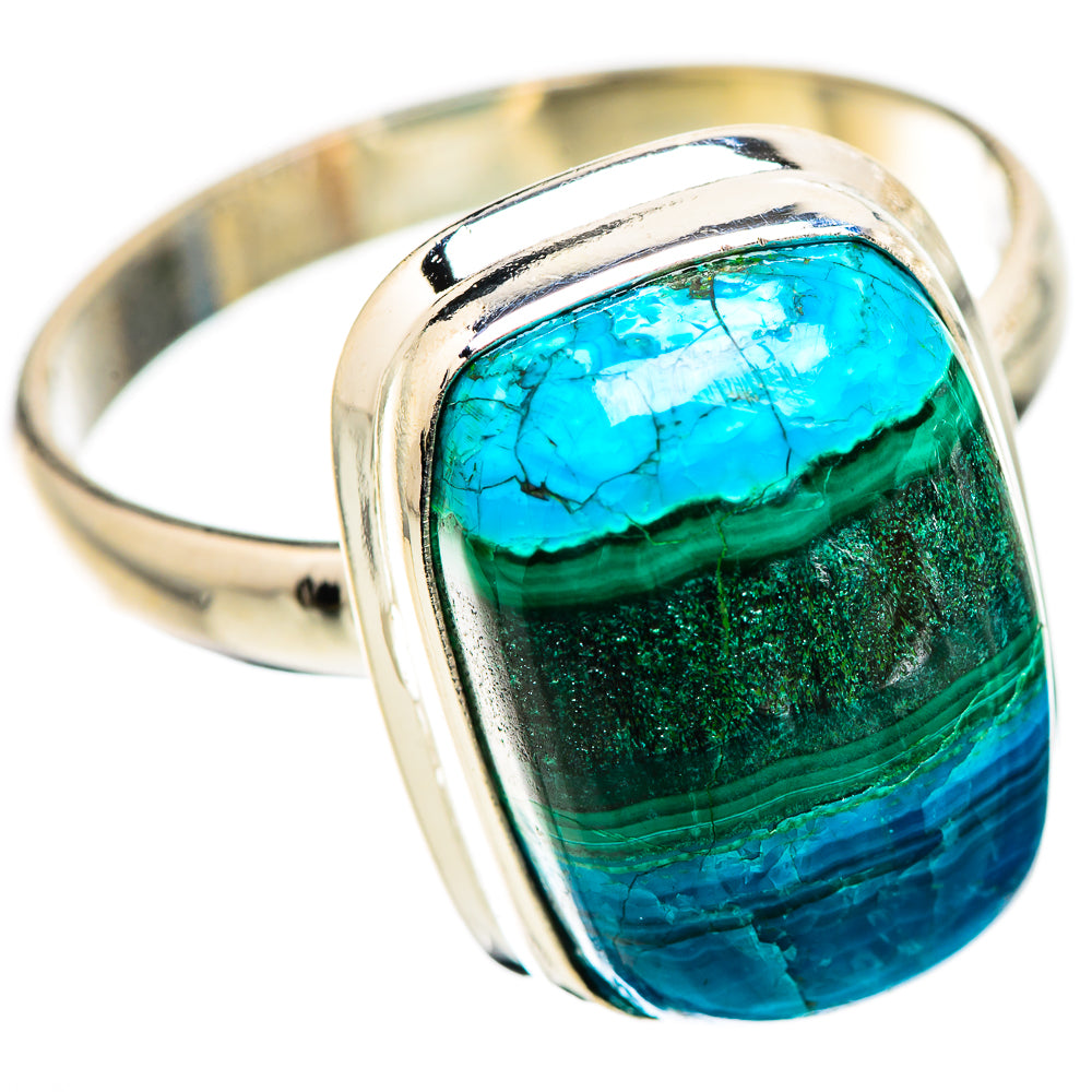 Malachite In Chrysocolla Ring Size 13 (925 Sterling Silver) RING135884