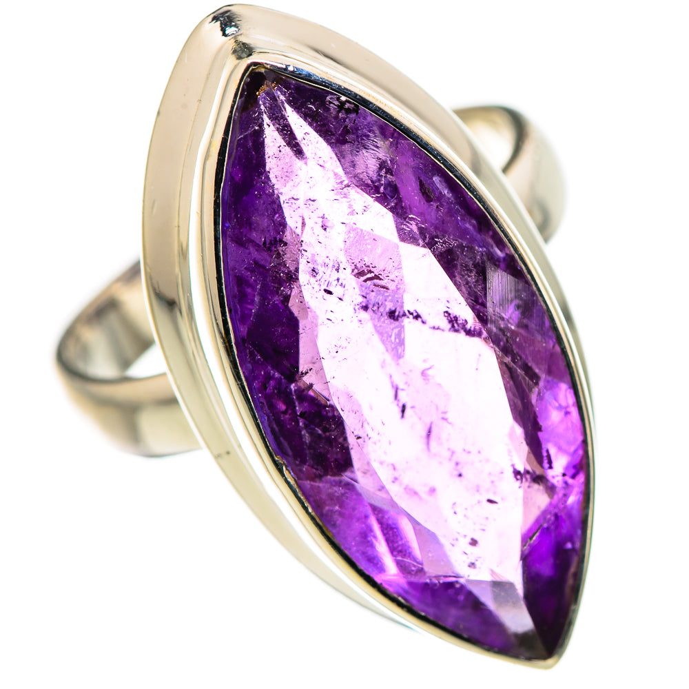 Faceted Amethyst Ring Size 7.25 (925 Sterling Silver) RING134586