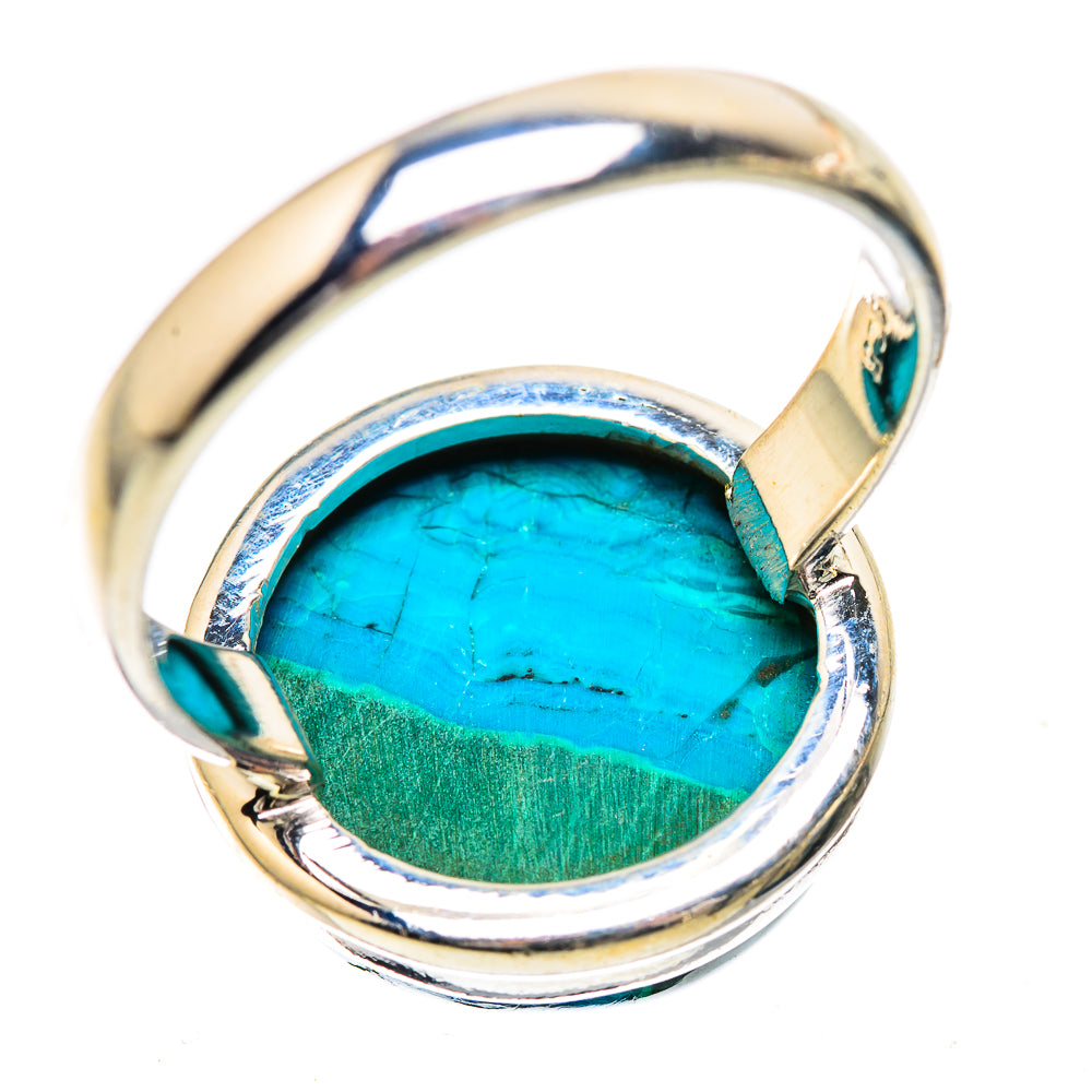 Malachite In Chrysocolla Ring Size 10 (925 Sterling Silver) RING135843