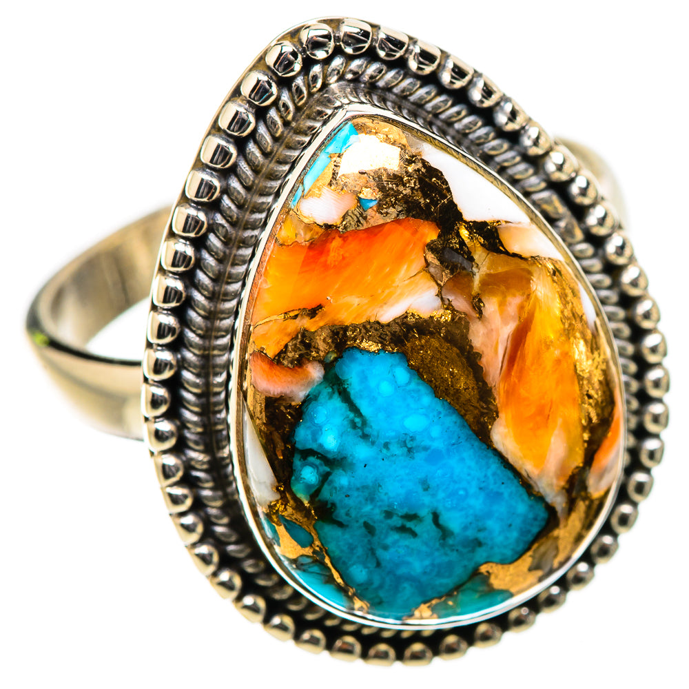 Spiny Oyster Turquoise Ring Size 9 (925 Sterling Silver) RING135412