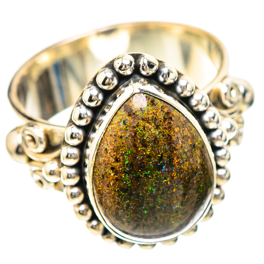 Andamooka Opal Ring Size 7 (925 Sterling Silver) RING137074