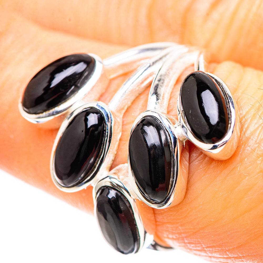 Black Onyx Ring Size 7.5 (925 Sterling Silver) RING136575