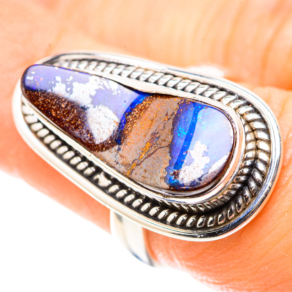 Boulder Opal 925 Sterling Silver Ring Size 6.5 (925 Sterling Silver) RING137510