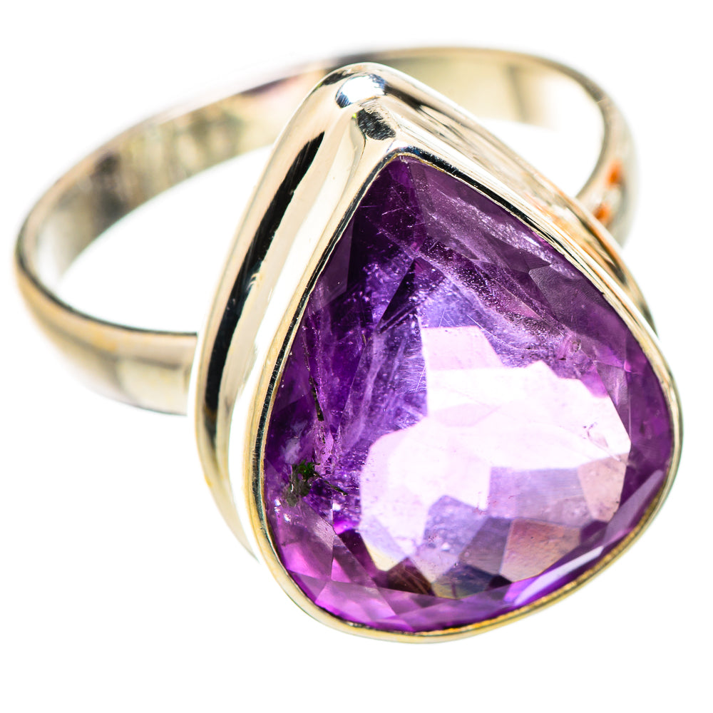 Faceted Amethyst Ring Size 9.75 (925 Sterling Silver) RING135641