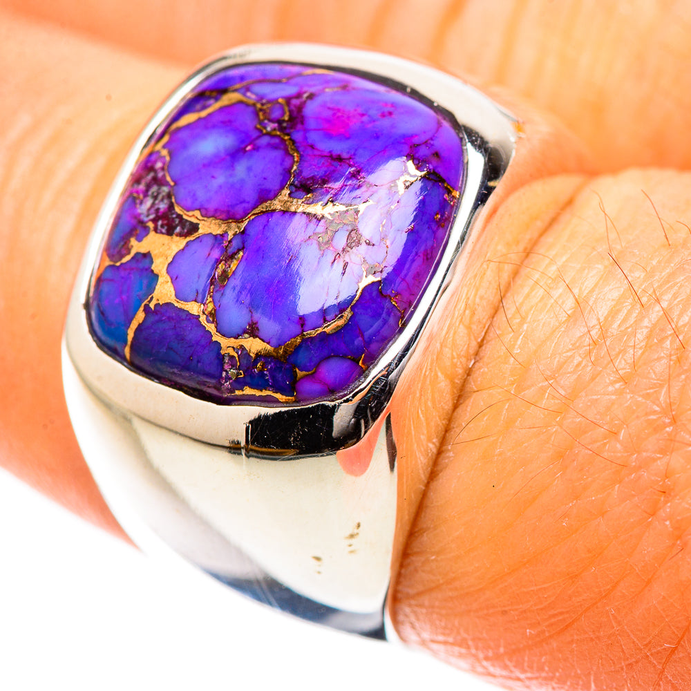 Purple Copper Composite Turquoise Ring Size 7 (925 Sterling Silver) RING135409