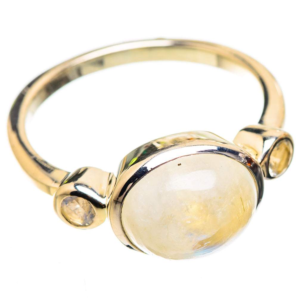 Rainbow Moonstone Ring Size 9 (925 Sterling Silver) RING135644