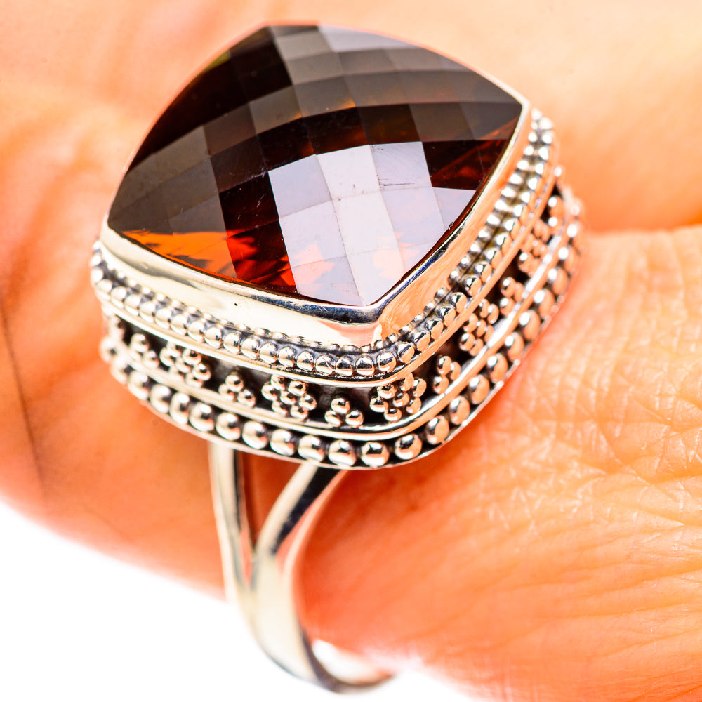Large Mandarin Citrine Ring Size 10 (925 Sterling Silver) RING136922