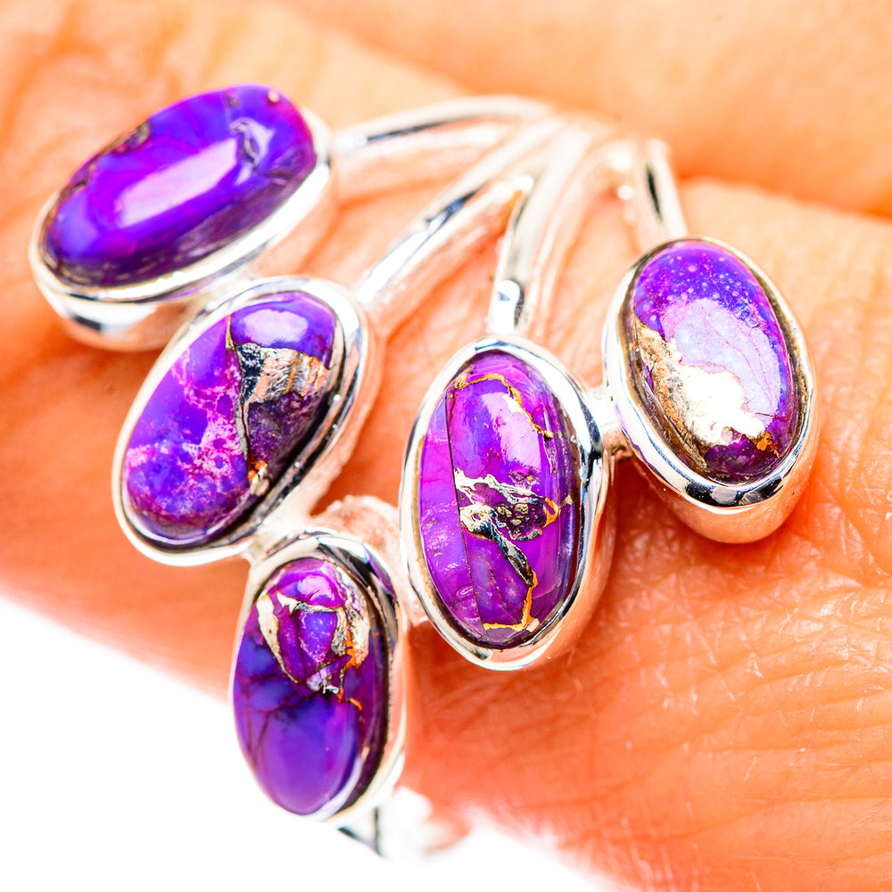 Purple Copper Composite Turquoise Ring Size 10 (925 Sterling Silver) RING136217