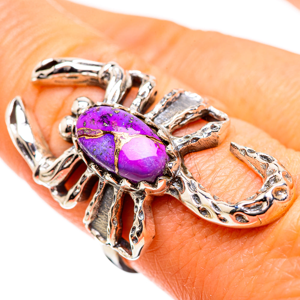 Purple Copper Composite Turquoise Ring Size 8.25 (925 Sterling Silver) RING135406