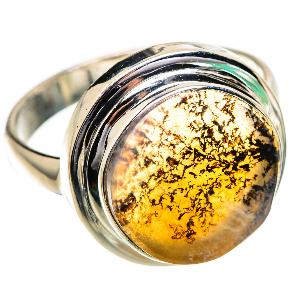 Scenic Dendritic Agate Ring Size 10 (925 Sterling Silver) RING135799