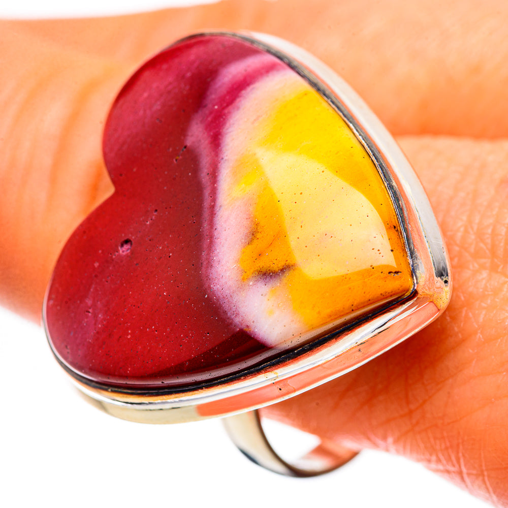 Large Mookaite Ring Size 10.75 (925 Sterling Silver) RING135590