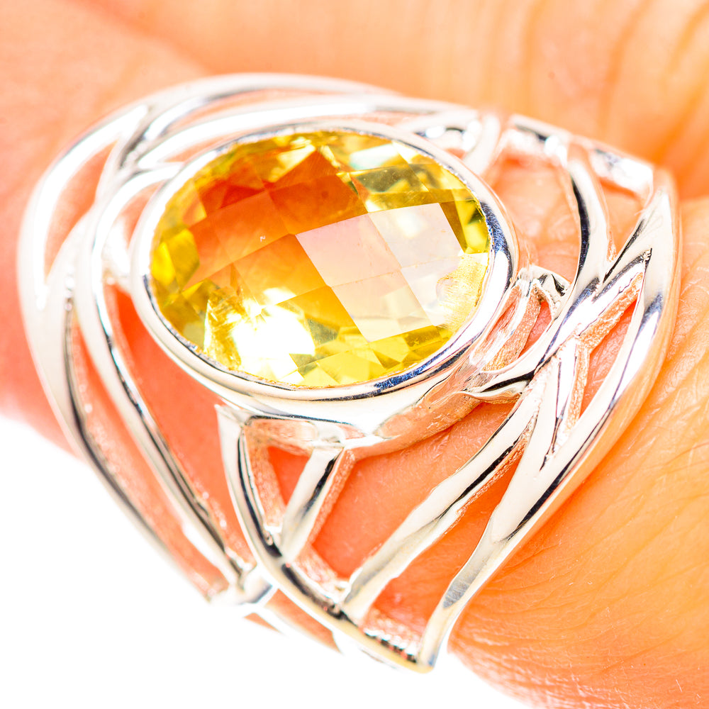 Faceted Citrine Ring Size 5.5 (925 Sterling Silver) RING137111