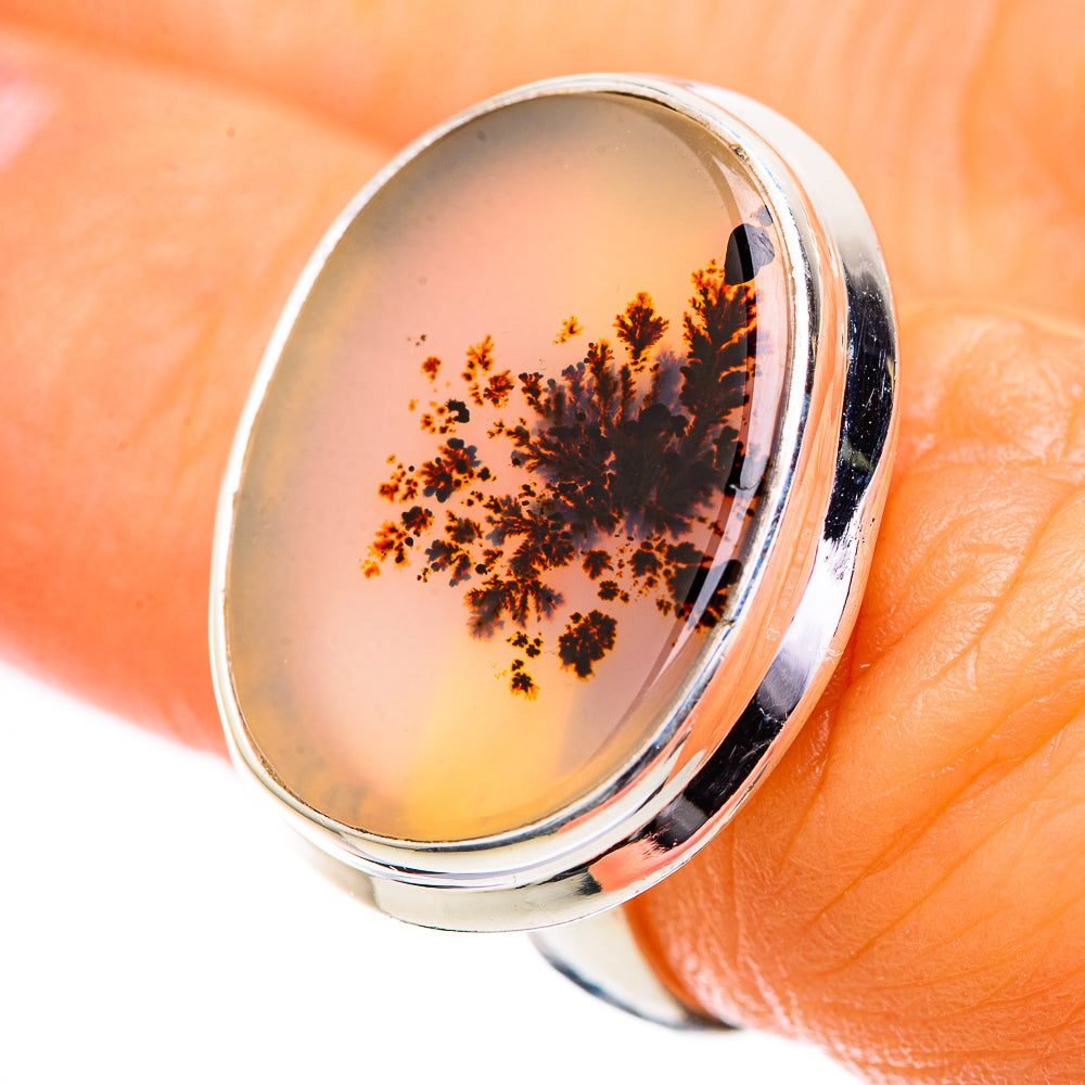 Scenic Dendritic Agate Ring Size 6.25 (925 Sterling Silver) RING135825