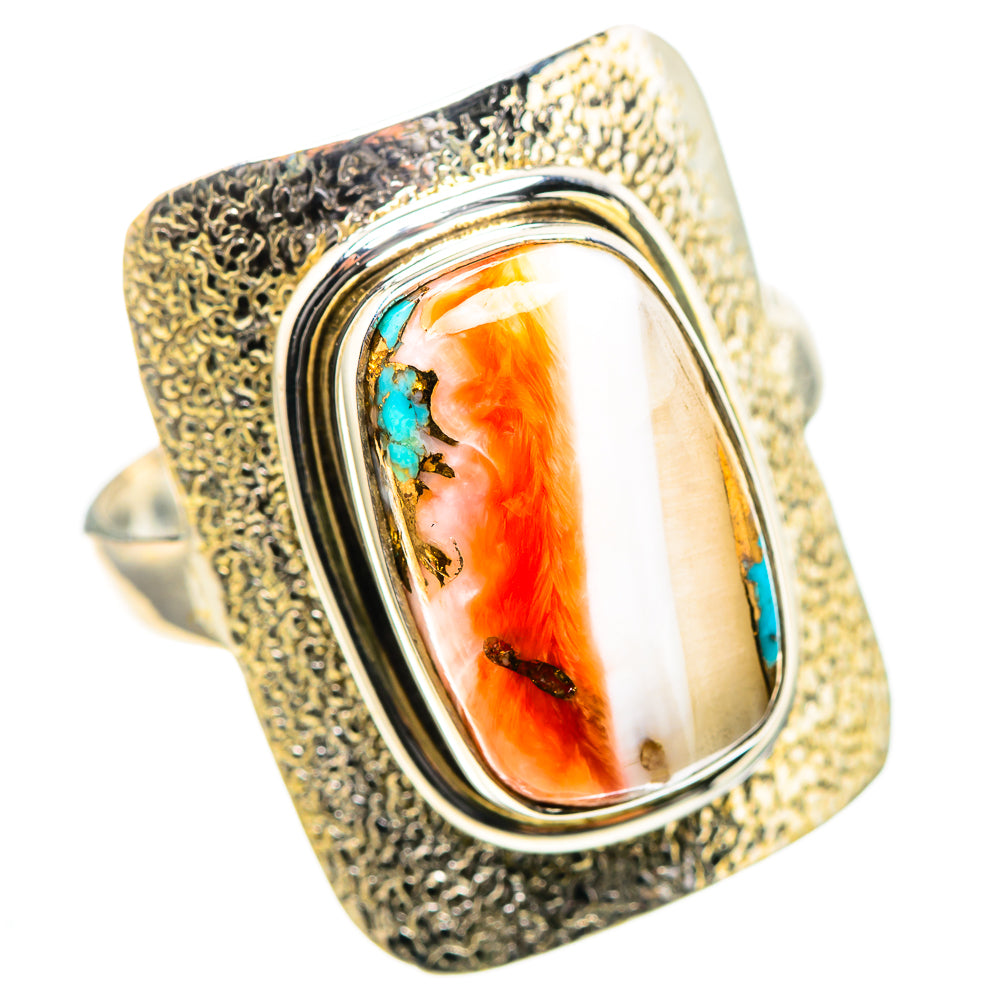 Spiny Oyster Turquoise Ring Size 10.25 (925 Sterling Silver) RING136654