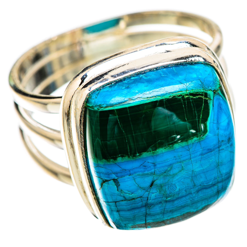 Malachite In Chrysocolla Ring Size 9.75 (925 Sterling Silver) RING135818