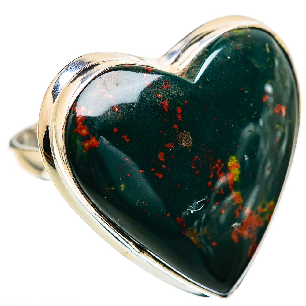 Huge Bloodstone Ring Size 12 (925 Sterling Silver) RING135909