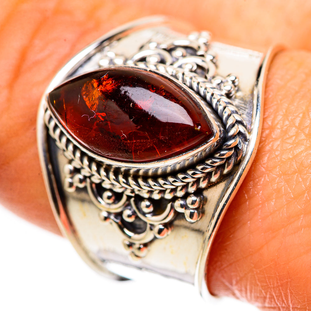 Baltic Amber Ring Size 9 (925 Sterling Silver) RING134768