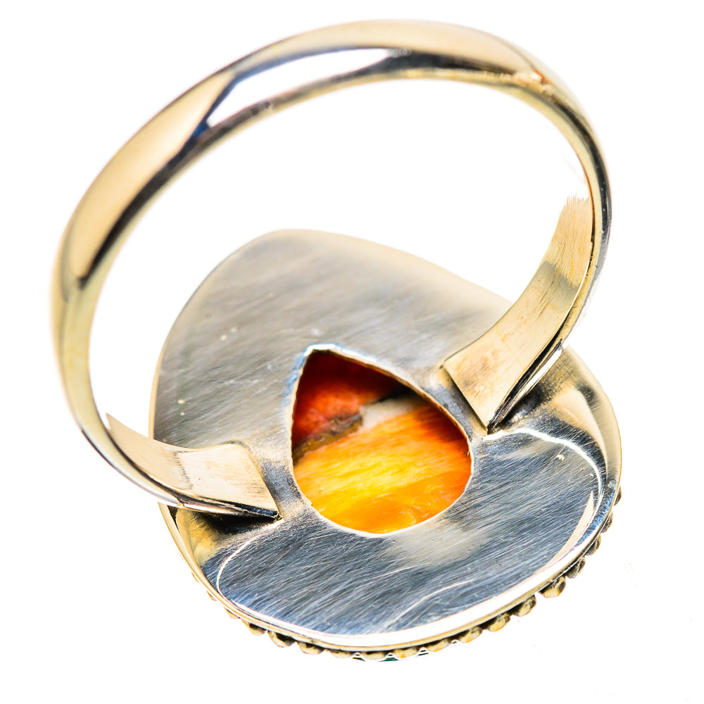 Anasilvercos Spiny Oyster Turquoise Ring Size 11 (925 Sterling Silver)