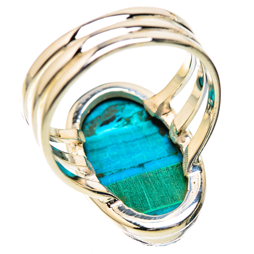 Malachite In Chrysocolla Ring Size 9 (925 Sterling Silver) RING135809