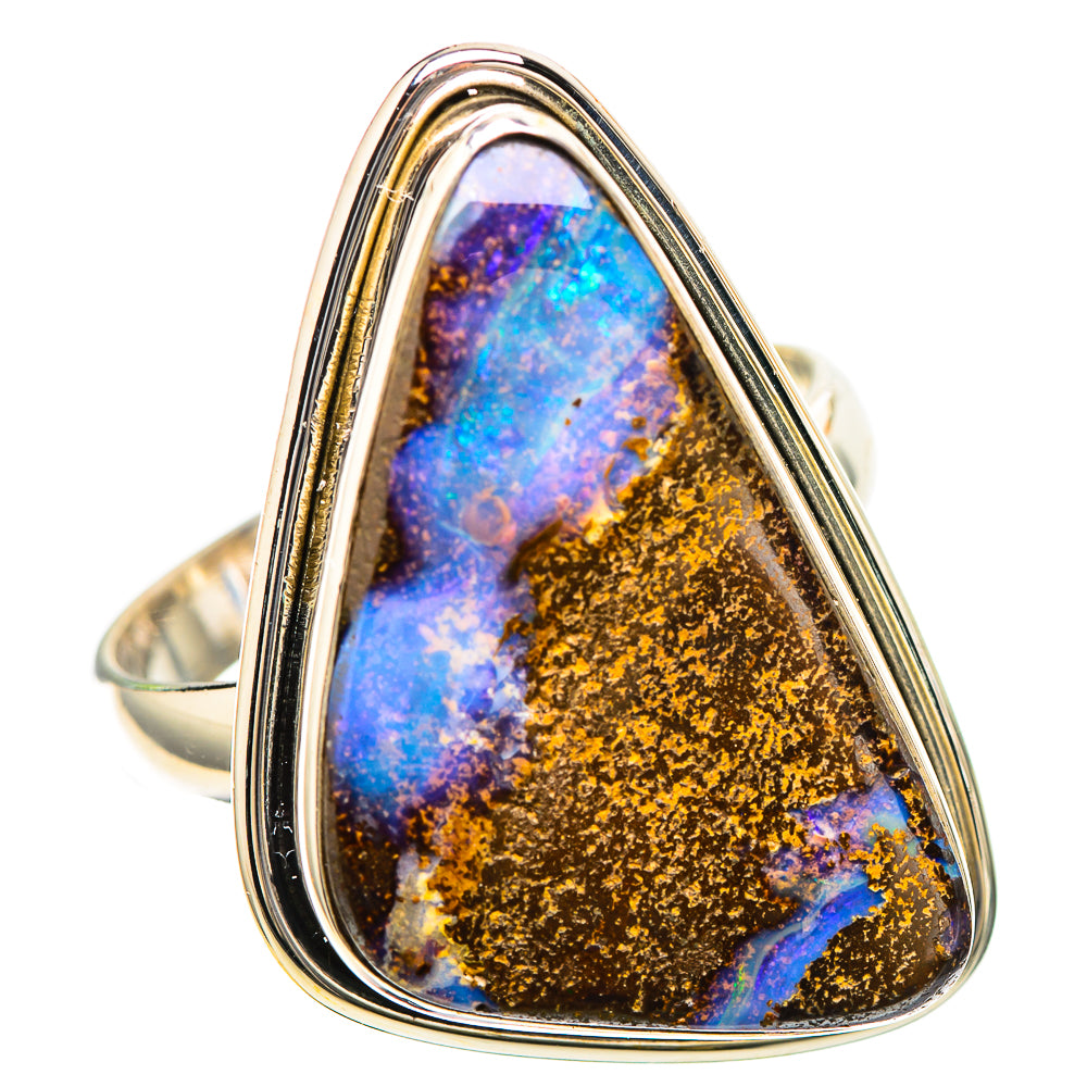 Large Boulder Opal Ring Size 9.25 (925 Sterling Silver) RING136561
