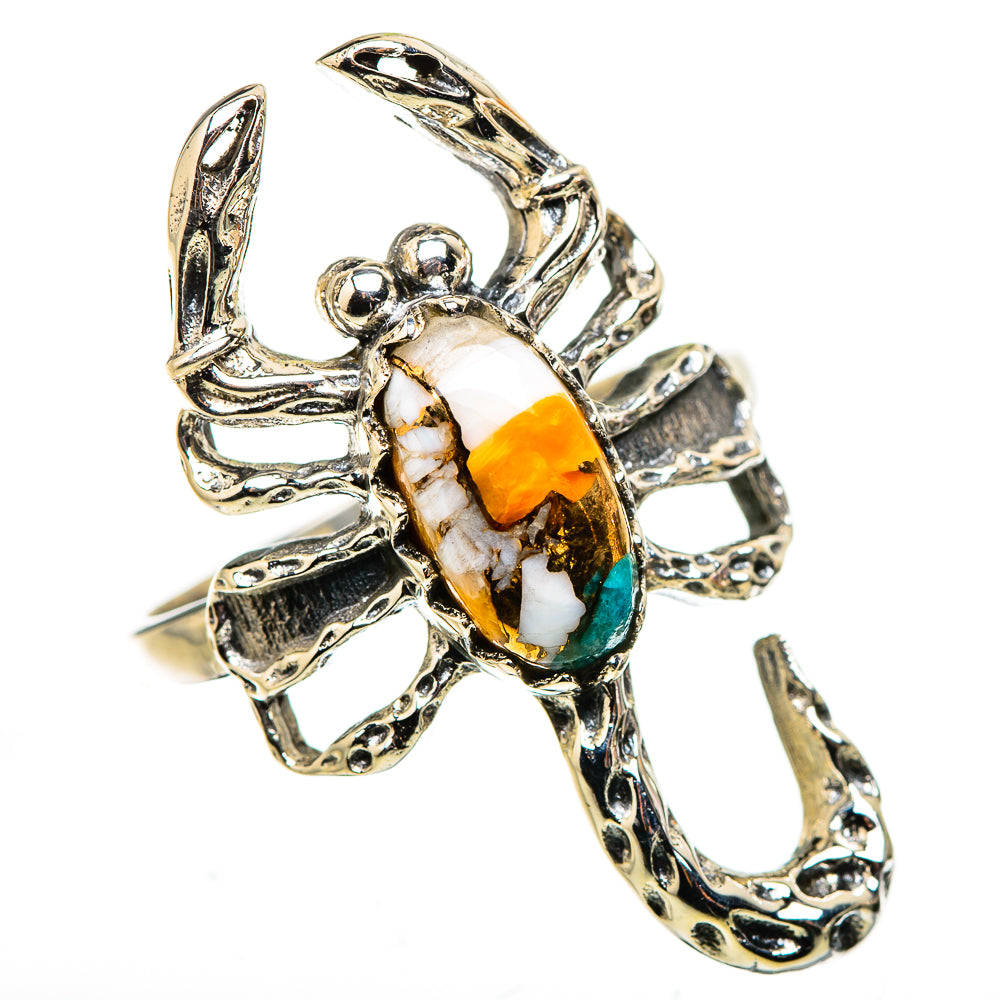 Spiny Oyster Turquoise Ring Size 10 (925 Sterling Silver) RING134877