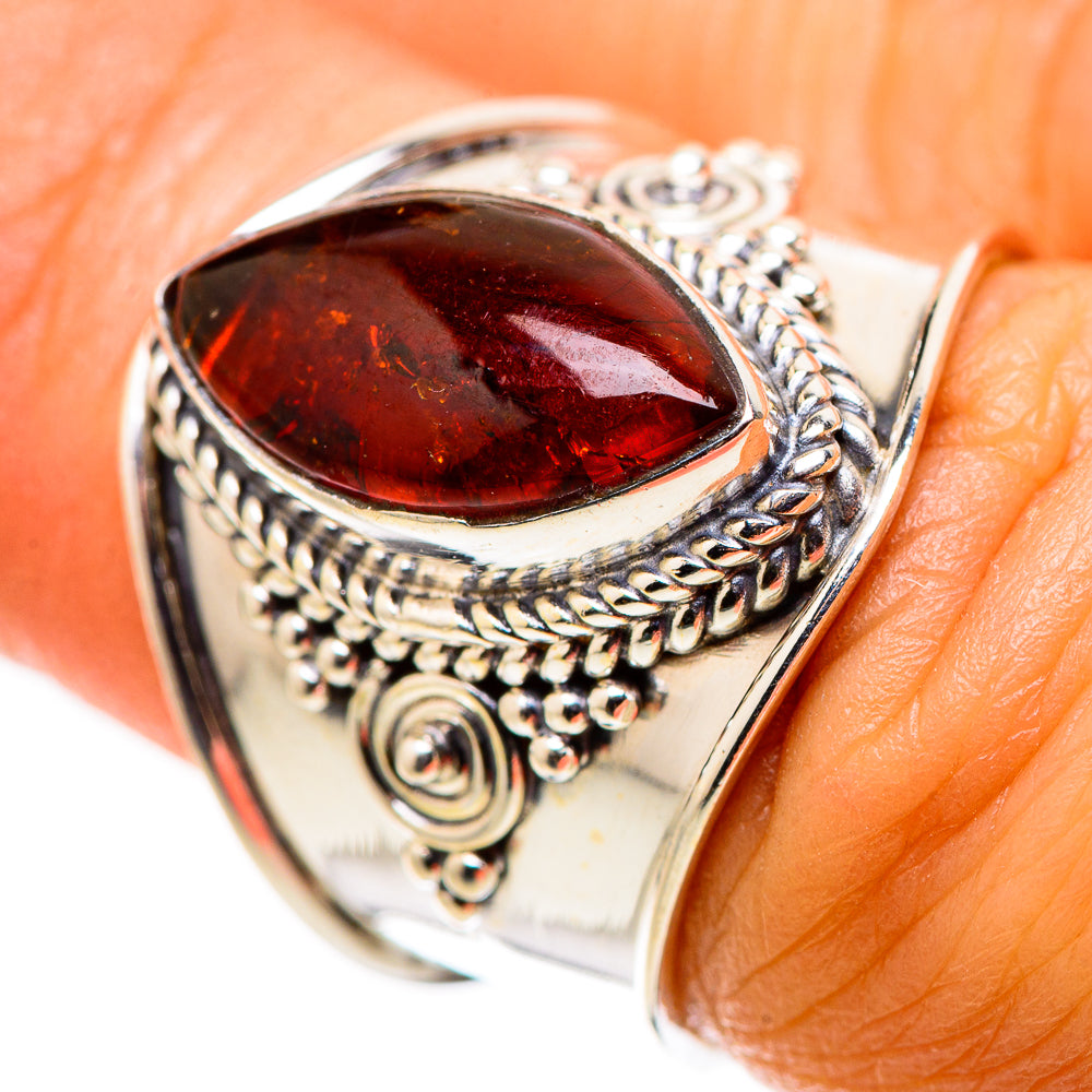 Baltic Amber Ring Size 6.5 (925 Sterling Silver) RING134853