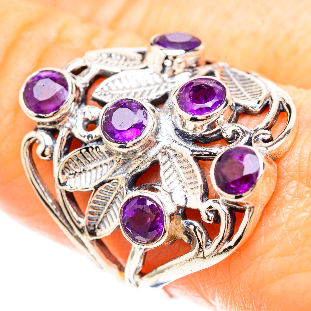 Faceted Amethyst Ring Size 9 (925 Sterling Silver) RING137040