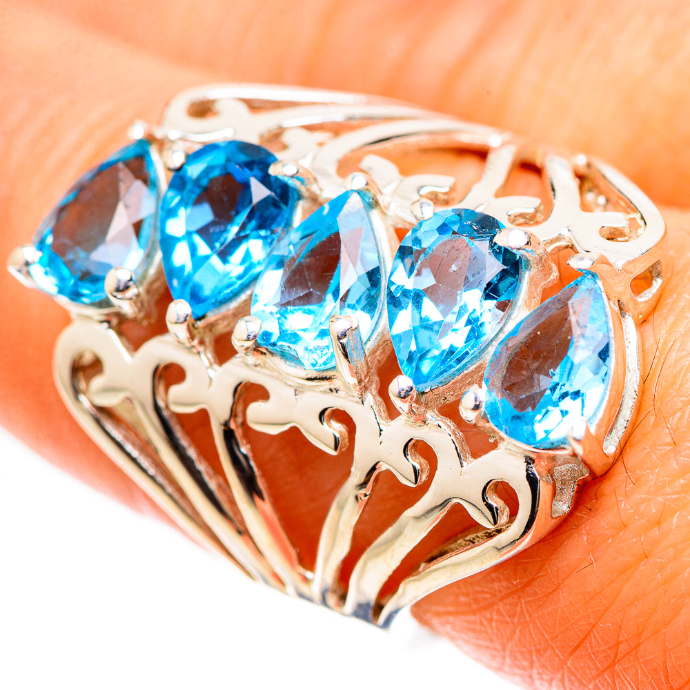 Blue Topaz Ring Size 7 (925 Sterling Silver) RING135527