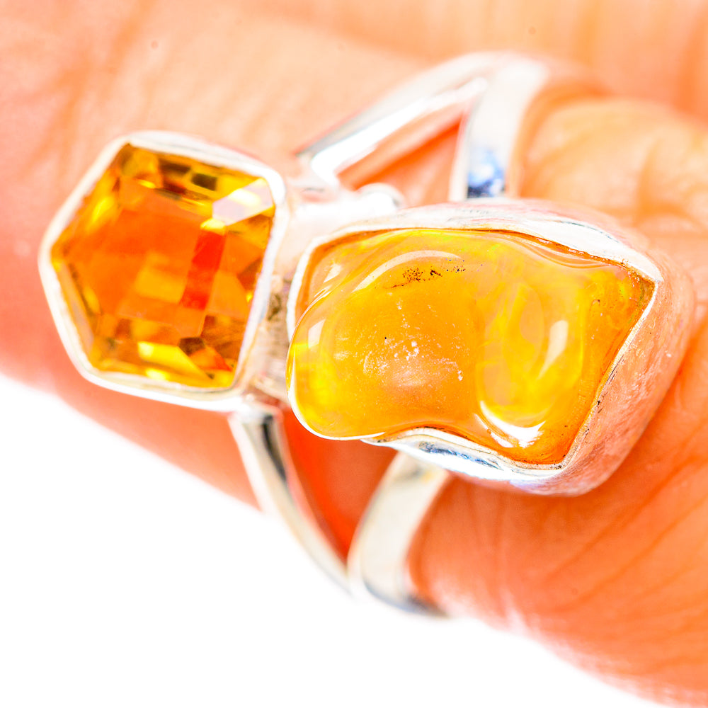 Rough Citrine Ring Size 6.25 (925 Sterling Silver) RING136480