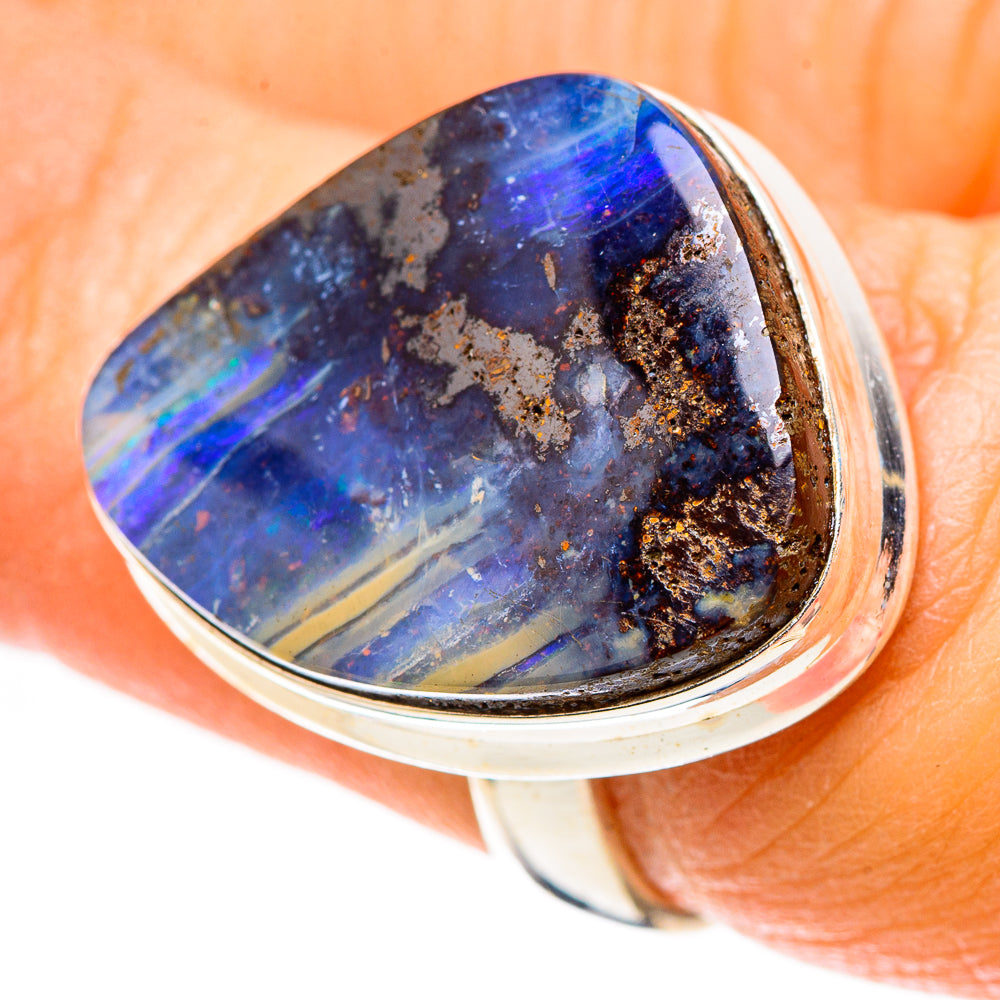Boulder Opal 925 Sterling Silver Ring Size 6.5 (925 Sterling Silver) RING137642