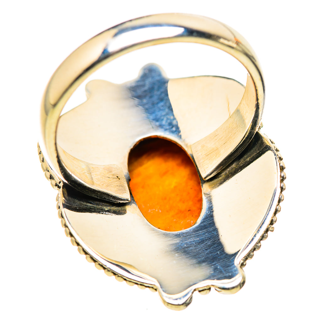 Spiny Oyster Turquoise Ring Size 7.25 (925 Sterling Silver) RING134684