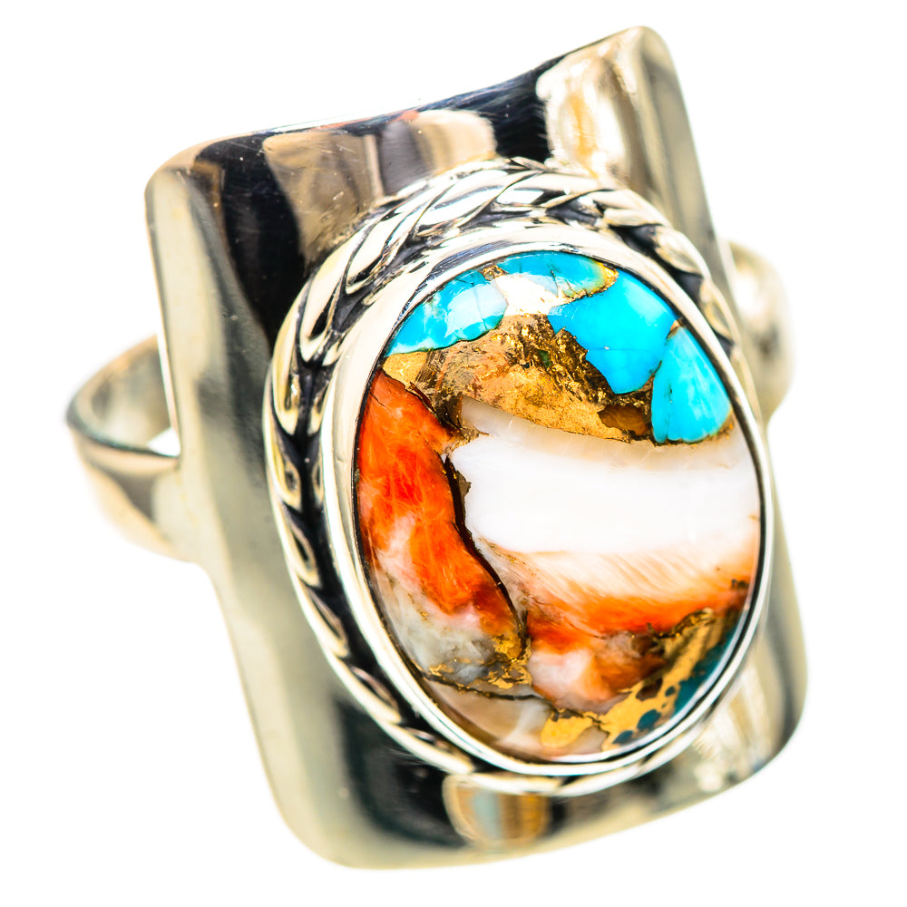 Spiny Oyster Turquoise Ring Size 10.5 (925 Sterling Silver) RING136501