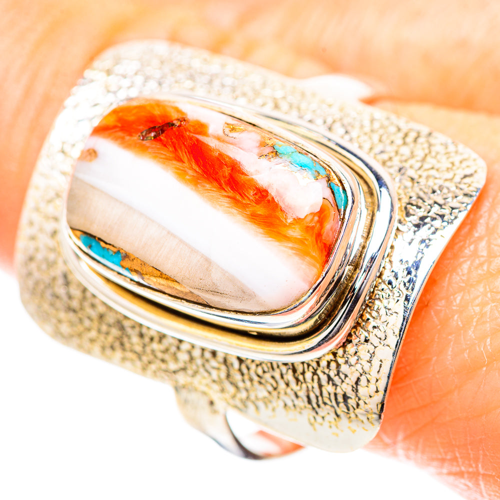 Spiny Oyster Turquoise Ring Size 10.25 (925 Sterling Silver) RING136654
