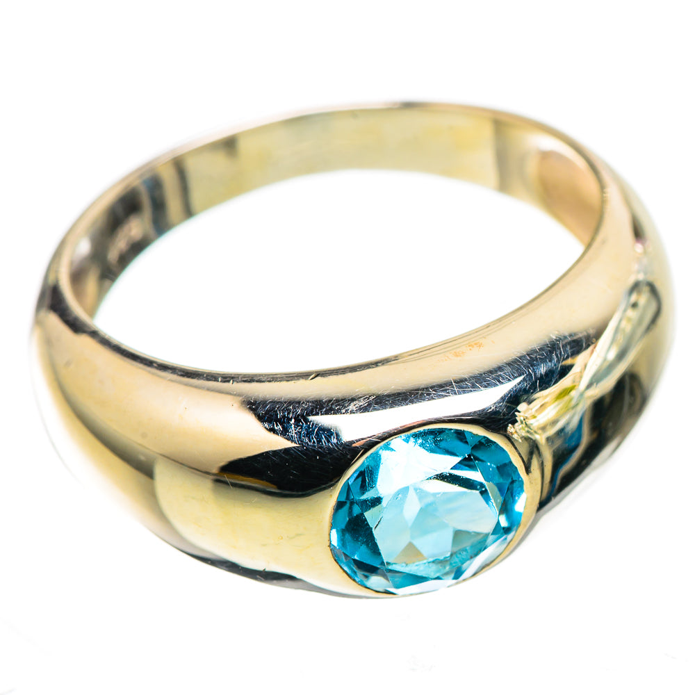 Blue Topaz Ring Size 7.75 (925 Sterling Silver) RING136064
